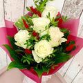 Buchet de 5 trandafiri albi