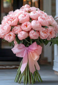 Buchet de bujorii roz 41 de fire
