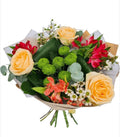 Buchet de vară cu crizanteme, trandafiri și astromelii 🌸🌹